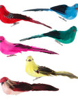 Foam Artificial Bird Flower Supplies For Wedding Christmas Tree Decoration DIY Scrapbooking Wreath Fake Flowers