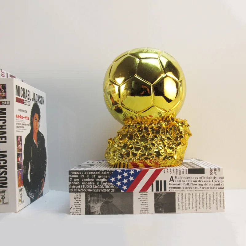 New Golden Ballon Football Excellent Player Award Competition Honor Reward Spherical Trophy Best Gift Home Decor League Souvenir