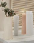 Candle+Vase Silicone Mold Diy Epoxy Gypsum Concrete Flower Pot Resin Mold Home Gardening Decoration Handmade Gift Making