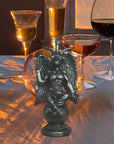 Hot Sale Alchemist Satan Goat Statue Samael Lilith Baphomet Resin Craft Religious Decoration Black Satan Figurine Decoration